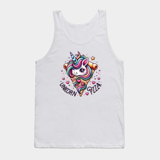 Pizza Unicorn Lover, Love Eating Pizza Tank Top